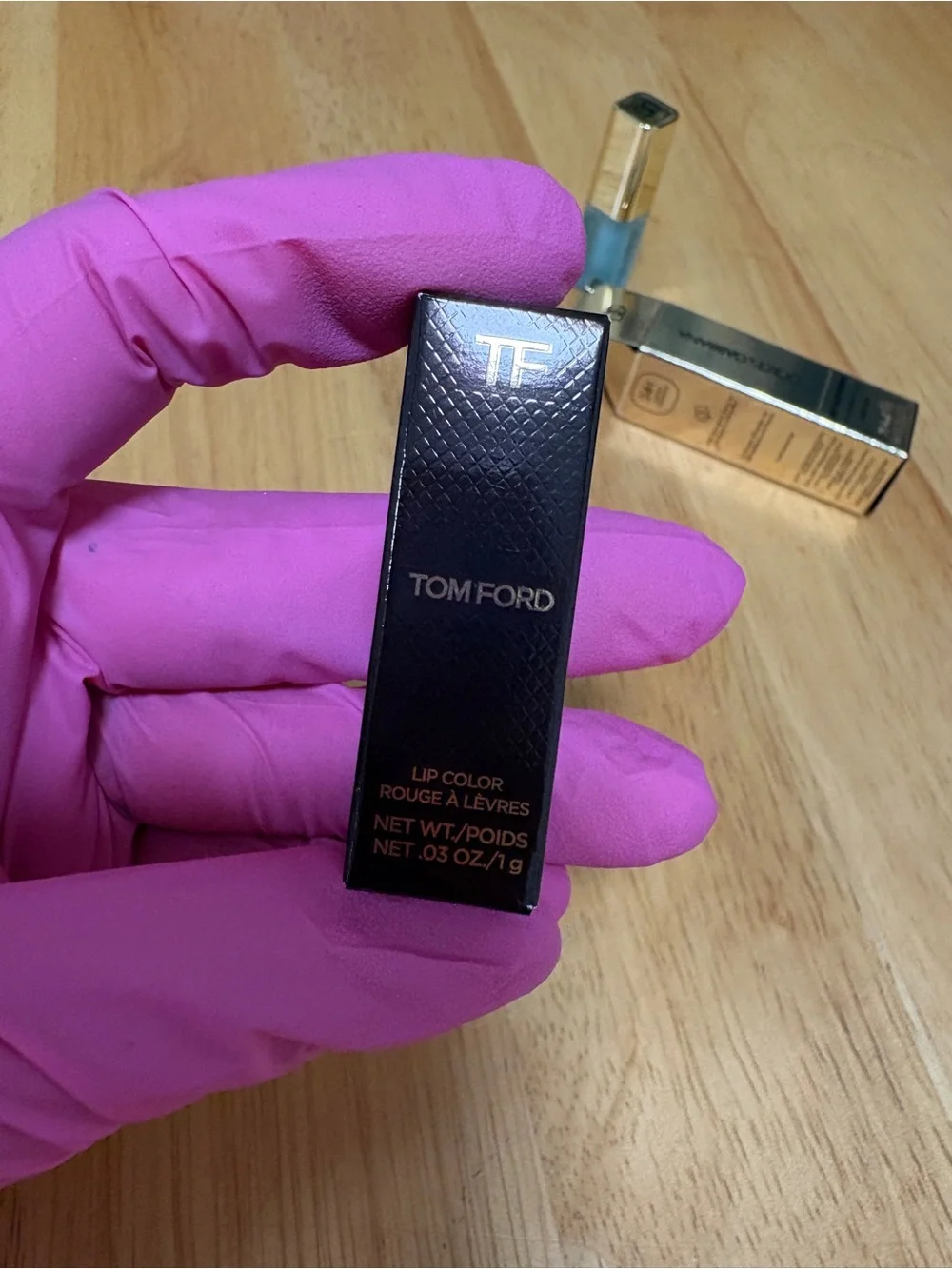 Luxury 2pc bundle~sample size ~ Tom Ford Lip Color 19 Runway Rose, D&G mint lip